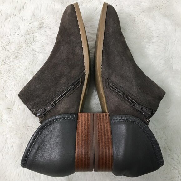 Jack Rogers Gray Boots for Women for sale | eBay Jack Rogers Womens Gray Suede Leather Ankle Booties Size 9